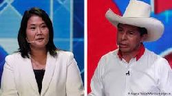 Pedro Castillo y Keiko Fujimori ...Ecuestas dan por ganador a Castillo